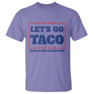 Funny Let's Go Taco T Shirt Tacos for President Humor TS02 Violet Print Your Wear