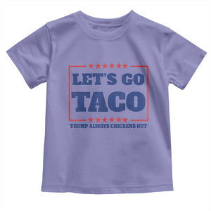 Funny Let's Go Taco Toddler T Shirt Tacos for President Humor TS02 Violet Print Your Wear