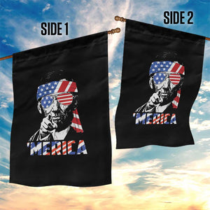Funny Lincoln 4th Of July Merica Garden Flag Abe American Flag TS10 Print Your Wear