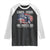 Funny Loves Jesus And America Too Raglan Shirt 4th Of July Patriotic Christian Eagle American Flag TS11 Black White Print Your Wear