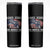 Funny Loves Jesus And America Too Skinny Tumbler 4th Of July Patriotic Christian Eagle American Flag TS11 Black Print Your Wear