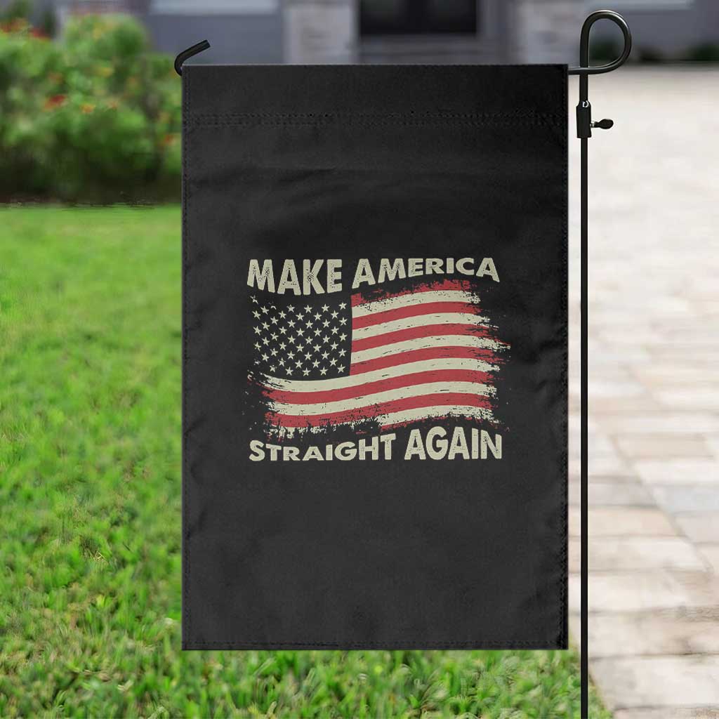 Funny MASA Make America Straight Again Garden Flag 4th of July American Flag US Map TS02 Print Your Wear
