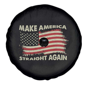 Funny MASA Make America Straight Again Spare Tire Cover 4th of July American Flag US Map TS02 Print Your Wear