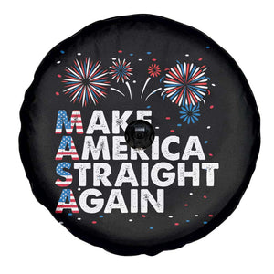 Funny MASA Make America Straight Again Spare Tire Cover 4th of July Fireworks American Flag USA Party TS02 Print Your Wear