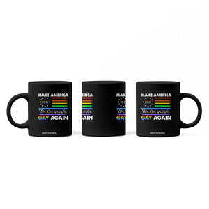 Funny Make America Gay Again 8647 Coffee Mug Rainbow Betsy Ross Flag TS11 Print Your Wear