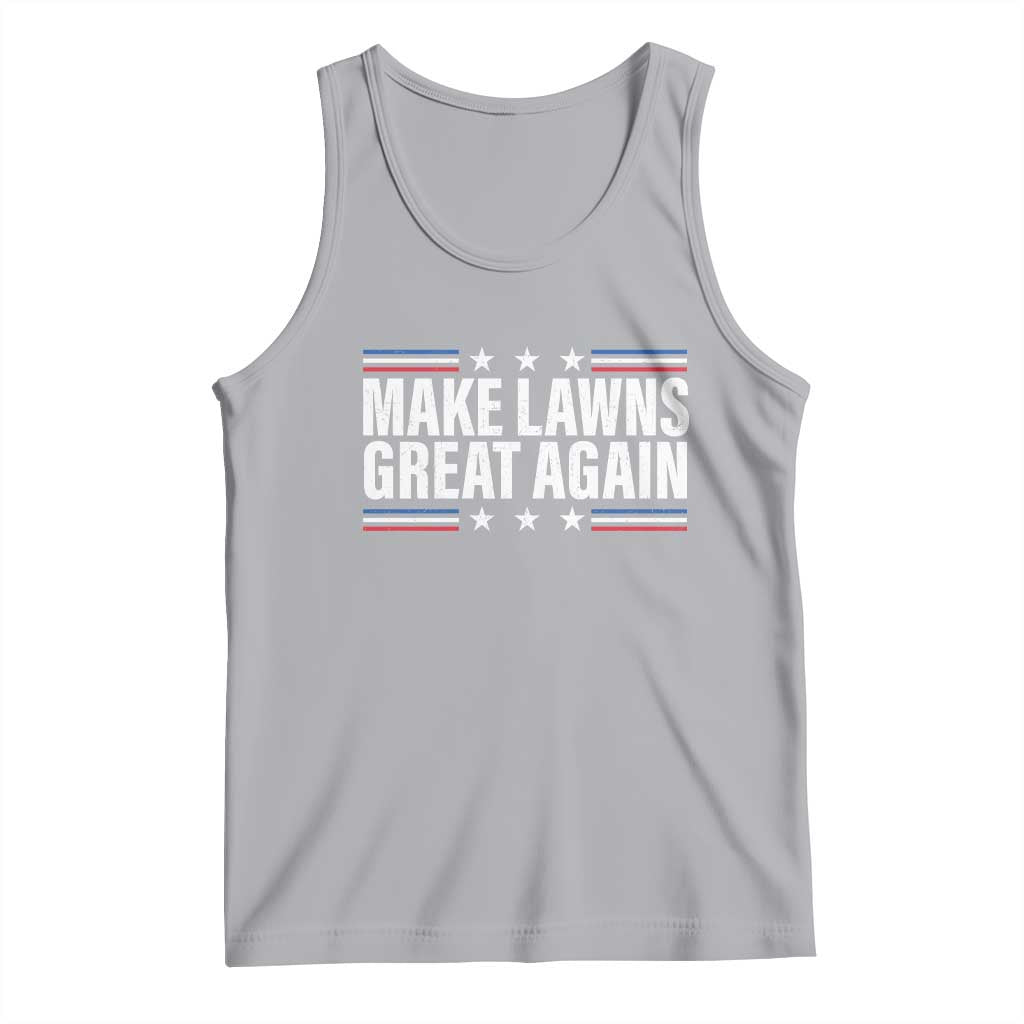 Funny Make Lawns Great Again Tank Top Lawn Mower Dad Gardener TS11 Athletic Heather Print Your Wear