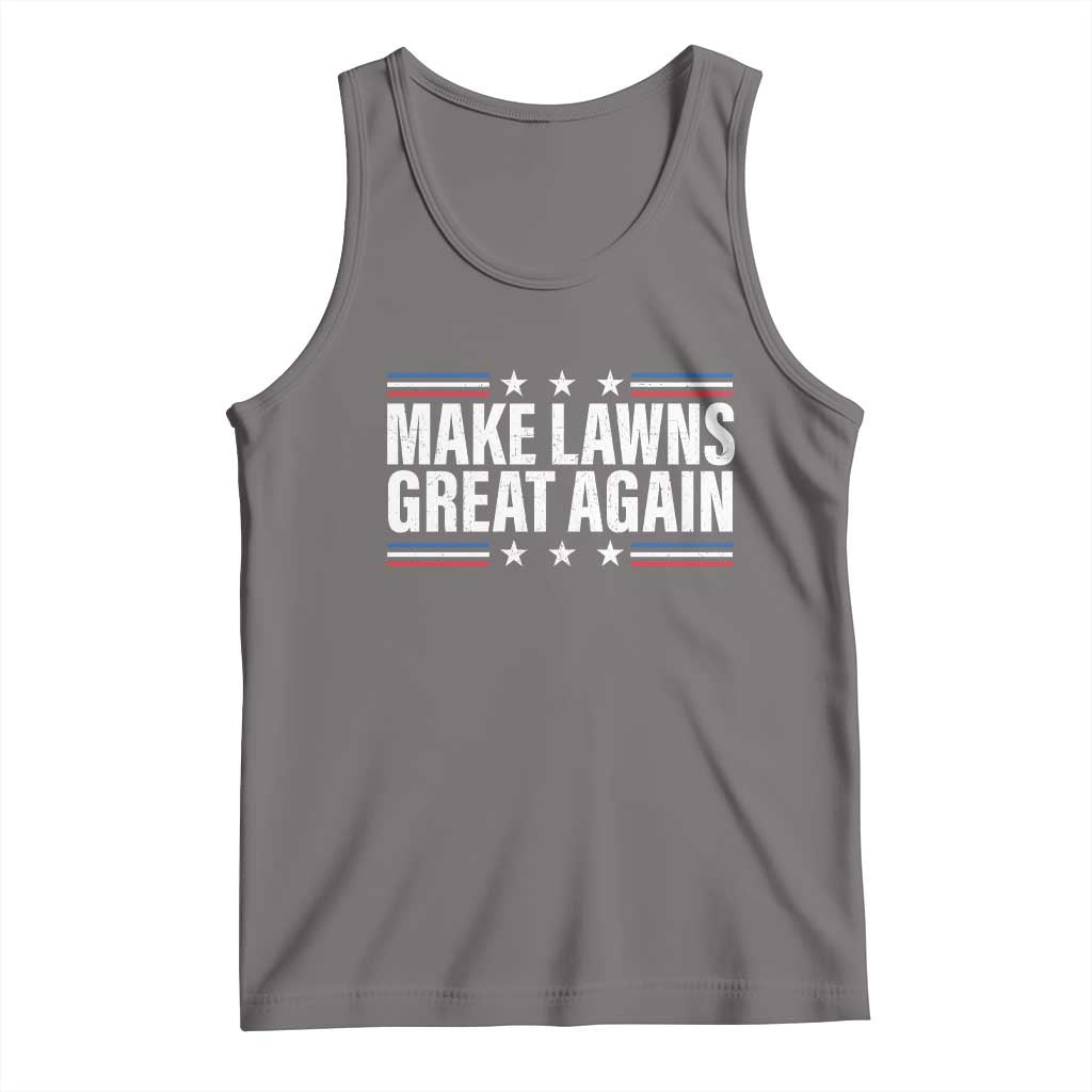 Funny Make Lawns Great Again Tank Top Lawn Mower Dad Gardener TS11 Deep Heather Print Your Wear