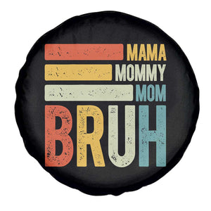 Funny Mama Mommy Mom Bruh Spare Tire Cover Mother's Day Vintage Stripes TS11 Print Your Wear