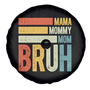 Funny Mama Mommy Mom Bruh Spare Tire Cover Mother's Day Vintage Stripes TS11 Print Your Wear