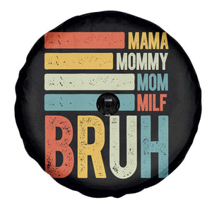 Funny Mama Mommy Mom Milf Bruh Spare Tire Cover Mother's Day Vintage Stripes TS11 Print Your Wear