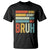 Funny Mama Mommy Mom Milf Bruh T Shirt Mother's Day Vintage Stripes TS11 Black Print Your Wear