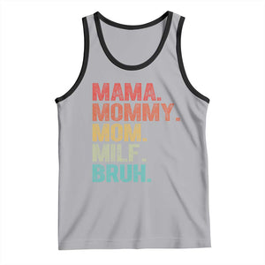 Funny Mama Mommy Mom Milf Bruh Tank Top Mother's Day TS11 Athletic Heather Black Print Your Wear