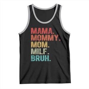 Funny Mama Mommy Mom Milf Bruh Tank Top Mother's Day TS11 Black Athletic Heather Print Your Wear