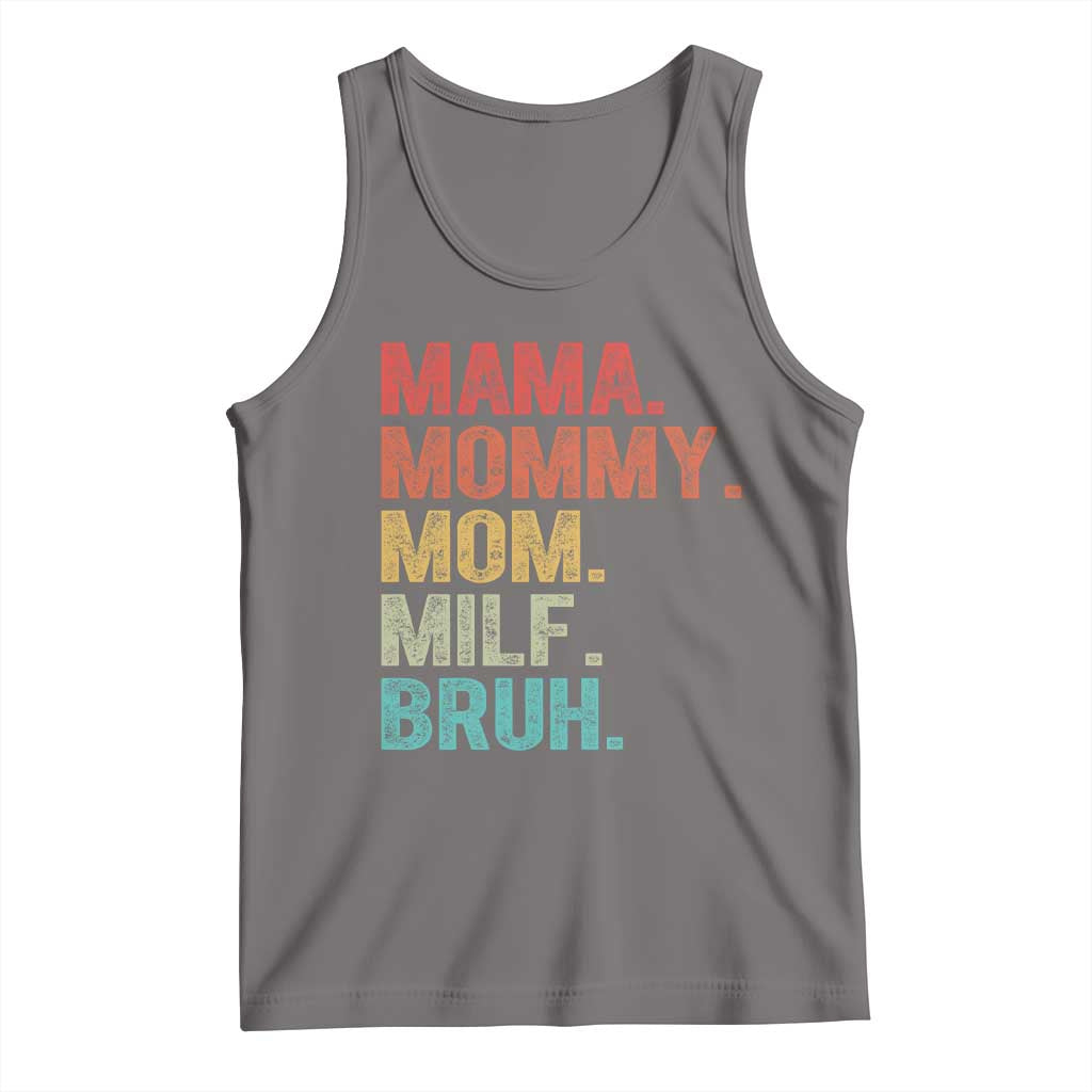 Funny Mama Mommy Mom Milf Bruh Tank Top Mother's Day TS11 Deep Heather Print Your Wear