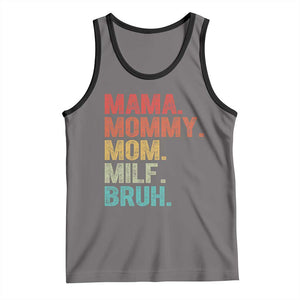 Funny Mama Mommy Mom Milf Bruh Tank Top Mother's Day TS11 Deep Heather Black Print Your Wear