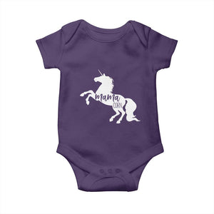 Funny Mama Unicorn Baby Onesie Mamacorn Mommy Mother's Day TS11 Purple Print Your Wear