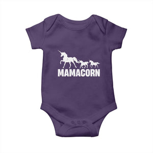 Funny Mama Unicorn Baby Onesie Mamacorn Mother's Day TS11 Purple Print Your Wear