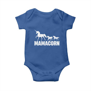 Funny Mama Unicorn Baby Onesie Mamacorn Mother's Day TS11 Royal Blue Print Your Wear