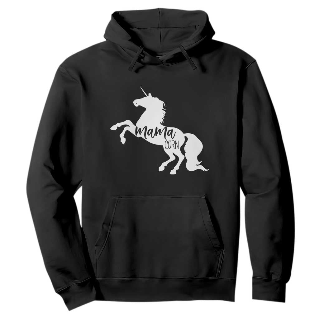 Funny Mama Unicorn Hoodie Mamacorn Mommy Mother's Day TS11 Black Print Your Wear