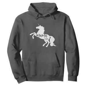 Funny Mama Unicorn Hoodie Mamacorn Mommy Mother's Day TS11 Dark Heather Print Your Wear