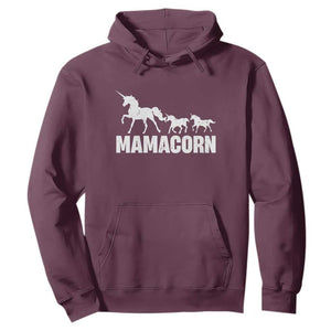 Funny Mama Unicorn Hoodie Mamacorn Mother's Day TS11 Maroon Print Your Wear