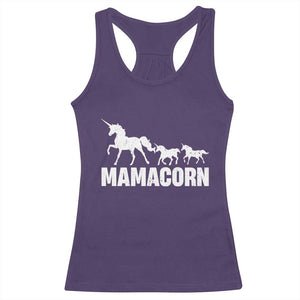 Funny Mama Unicorn Racerback Tank Top Mamacorn Mother's Day TS11 Purple Print Your Wear