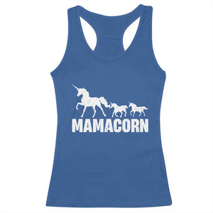 Funny Mama Unicorn Racerback Tank Top Mamacorn Mother's Day TS11 Royal Blue Print Your Wear