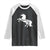 Funny Mama Unicorn Raglan Shirt Mamacorn Mommy Mother's Day TS11 Black White Print Your Wear