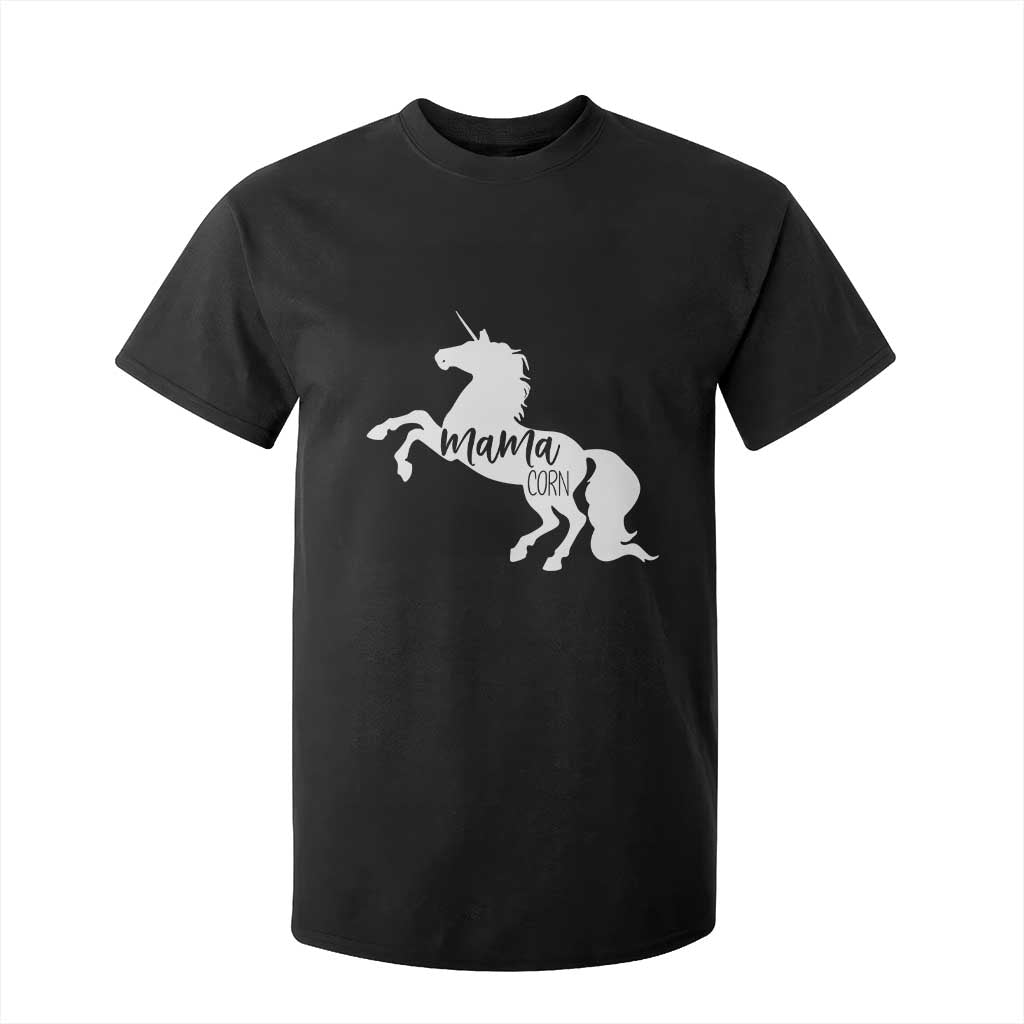 Funny Mama Unicorn T Shirt For Kid Mamacorn Mommy Mother's Day TS11 Black Print Your Wear