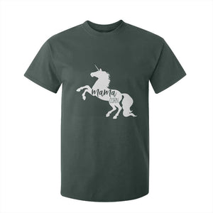 Funny Mama Unicorn T Shirt For Kid Mamacorn Mommy Mother's Day TS11 Dark Forest Green Print Your Wear
