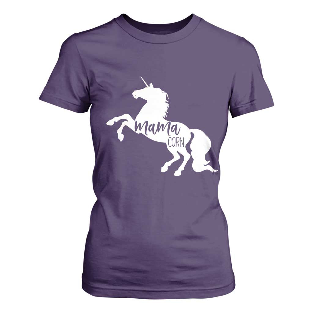 Funny Mama Unicorn T Shirt For Women Mamacorn Mommy Mother's Day TS11 Purple Print Your Wear
