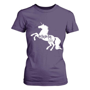 Funny Mama Unicorn T Shirt For Women Mamacorn Mommy Mother's Day TS11 Purple Print Your Wear
