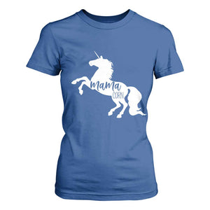 Funny Mama Unicorn T Shirt For Women Mamacorn Mommy Mother's Day TS11 Royal Blue Print Your Wear
