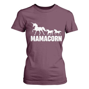 Funny Mama Unicorn T Shirt For Women Mamacorn Mother's Day TS11 Maroon Print Your Wear