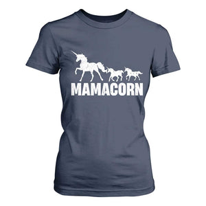 Funny Mama Unicorn T Shirt For Women Mamacorn Mother's Day TS11 Navy Print Your Wear