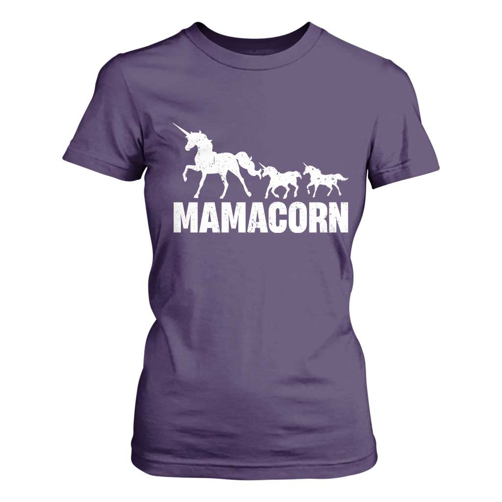 Funny Mama Unicorn T Shirt For Women Mamacorn Mother's Day TS11 Purple Print Your Wear