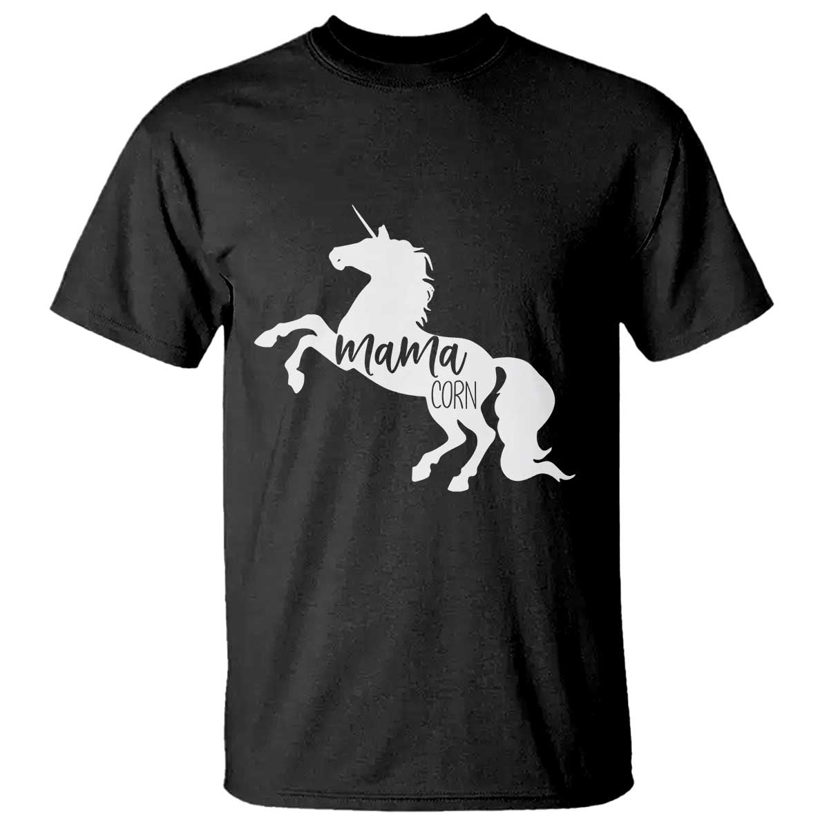 Funny Mama Unicorn T Shirt Mamacorn Mommy Mother's Day TS11 Black Print Your Wear