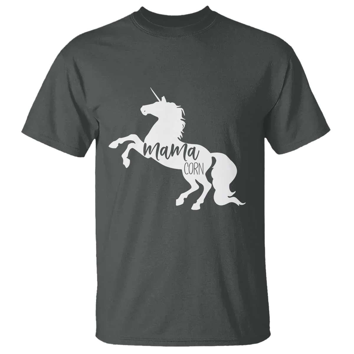 Funny Mama Unicorn T Shirt Mamacorn Mommy Mother's Day TS11 Dark Heather Print Your Wear