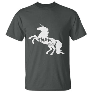 Funny Mama Unicorn T Shirt Mamacorn Mommy Mother's Day TS11 Dark Heather Print Your Wear