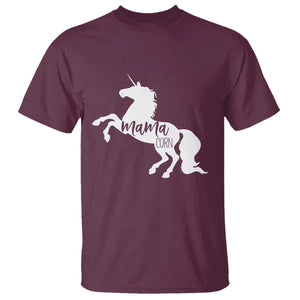Funny Mama Unicorn T Shirt Mamacorn Mommy Mother's Day TS11 Maroon Print Your Wear