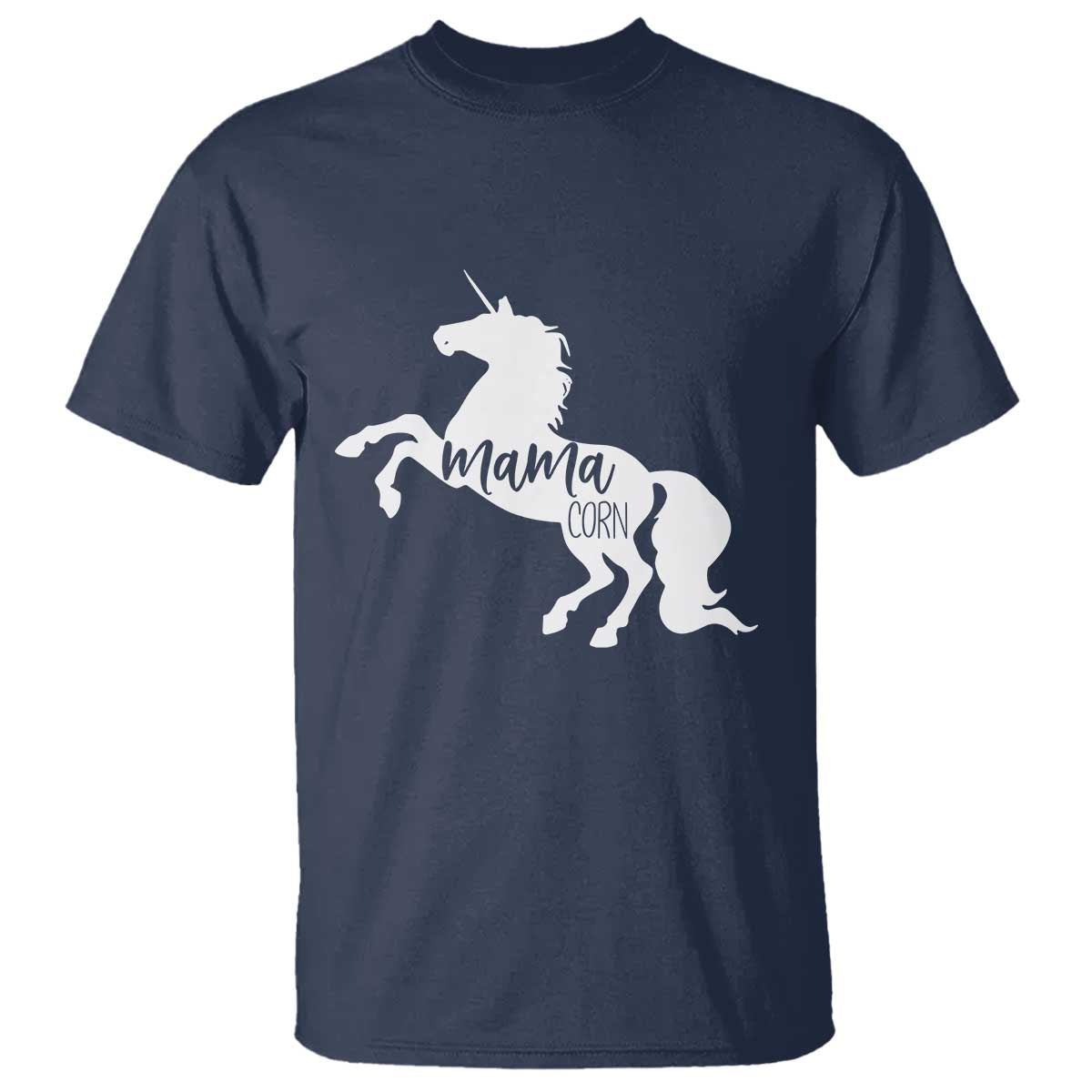 Funny Mama Unicorn T Shirt Mamacorn Mommy Mother's Day TS11 Navy Print Your Wear