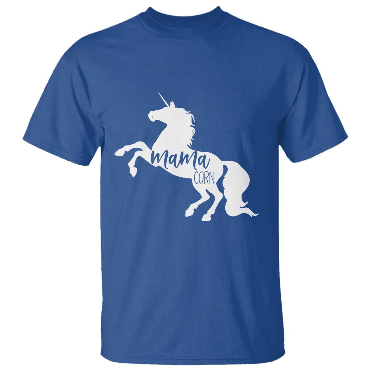 Funny Mama Unicorn T Shirt Mamacorn Mommy Mother's Day TS11 Royal Blue Print Your Wear