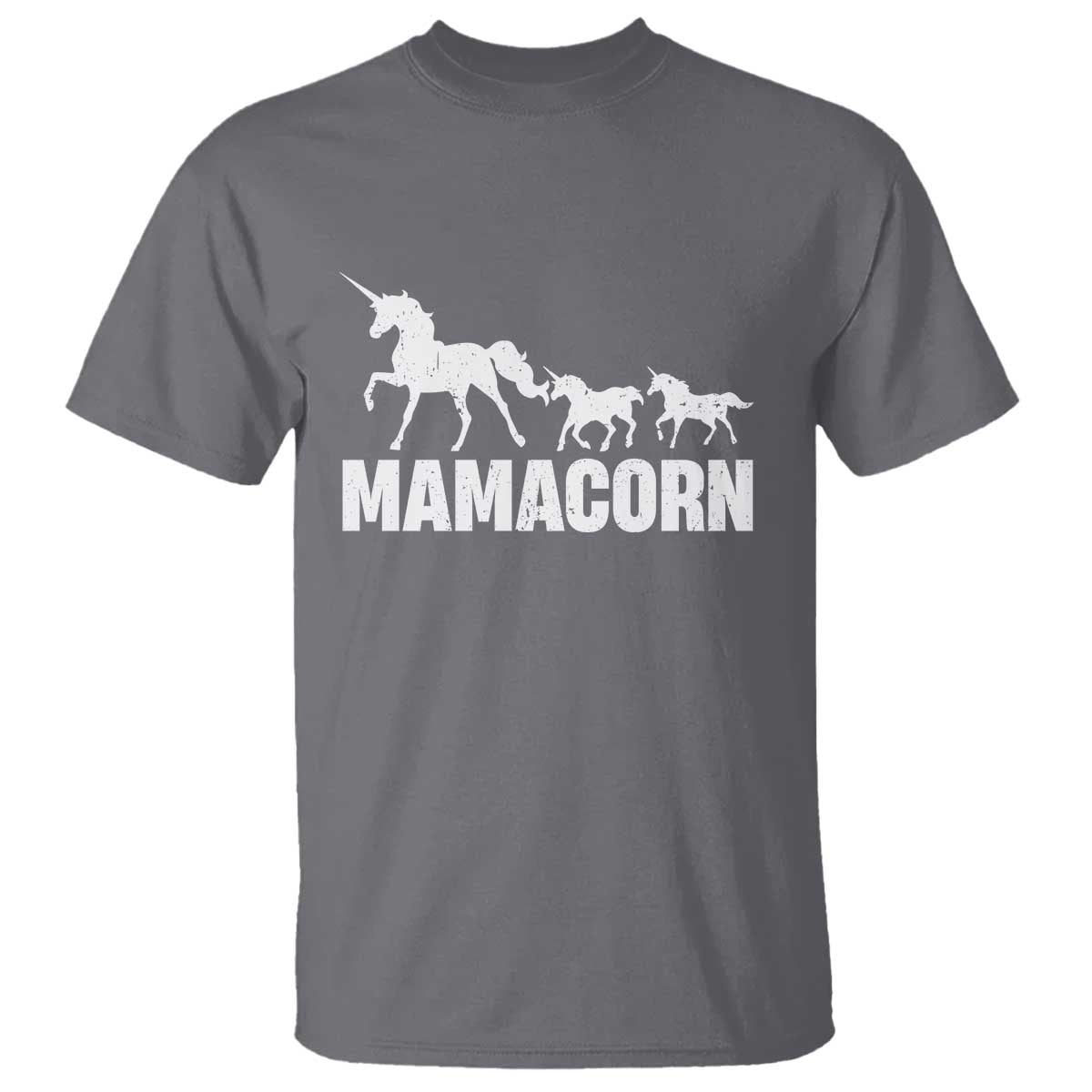 Funny Mama Unicorn T Shirt Mamacorn Mother's Day TS11 Charcoal Print Your Wear