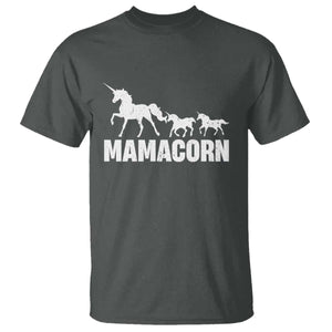 Funny Mama Unicorn T Shirt Mamacorn Mother's Day TS11 Dark Heather Print Your Wear