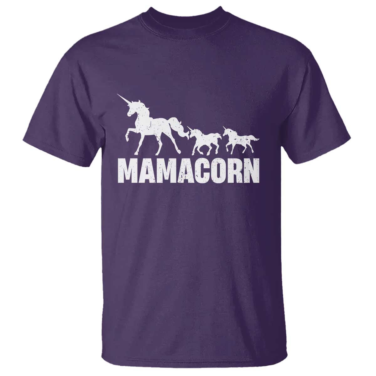 Funny Mama Unicorn T Shirt Mamacorn Mother's Day TS11 Purple Print Your Wear