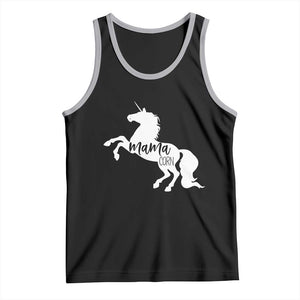 Funny Mama Unicorn Tank Top Mamacorn Mommy Mother's Day TS11 Black Athletic Heather Print Your Wear