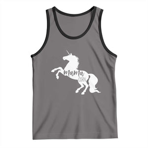 Funny Mama Unicorn Tank Top Mamacorn Mommy Mother's Day TS11 Deep Heather Black Print Your Wear