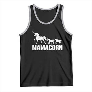 Funny Mama Unicorn Tank Top Mamacorn Mother's Day TS11 Black Athletic Heather Print Your Wear