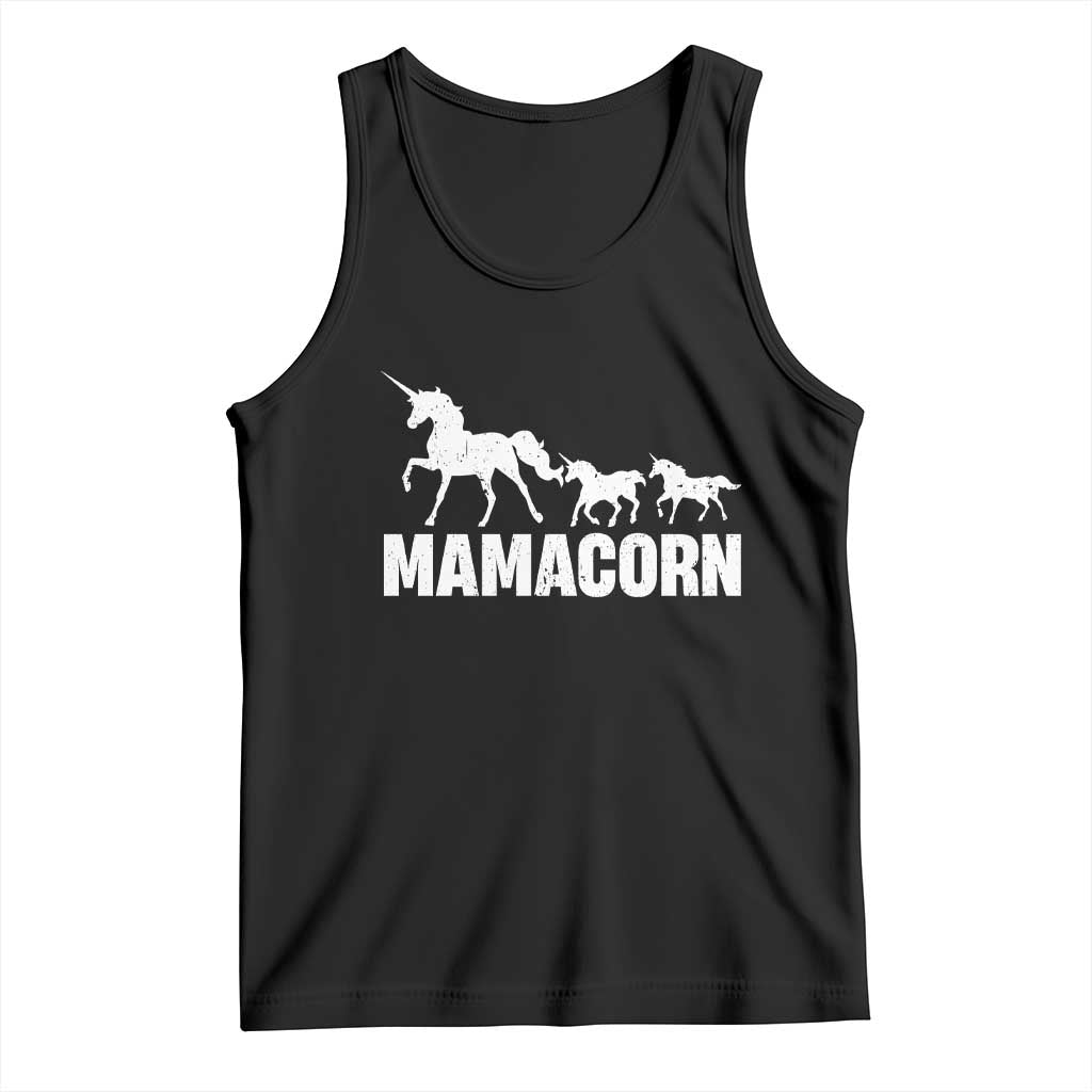 Funny Mama Unicorn Tank Top Mamacorn Mother's Day TS11 Black Print Your Wear