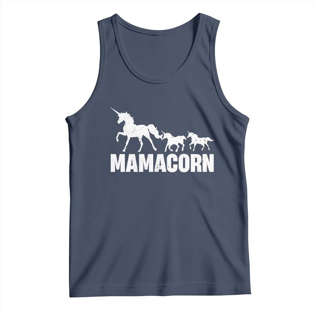 Funny Mama Unicorn Tank Top Mamacorn Mother's Day TS11 Navy Print Your Wear